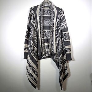Old Navy Aztec Waterfall Open Cardigan Sweater M